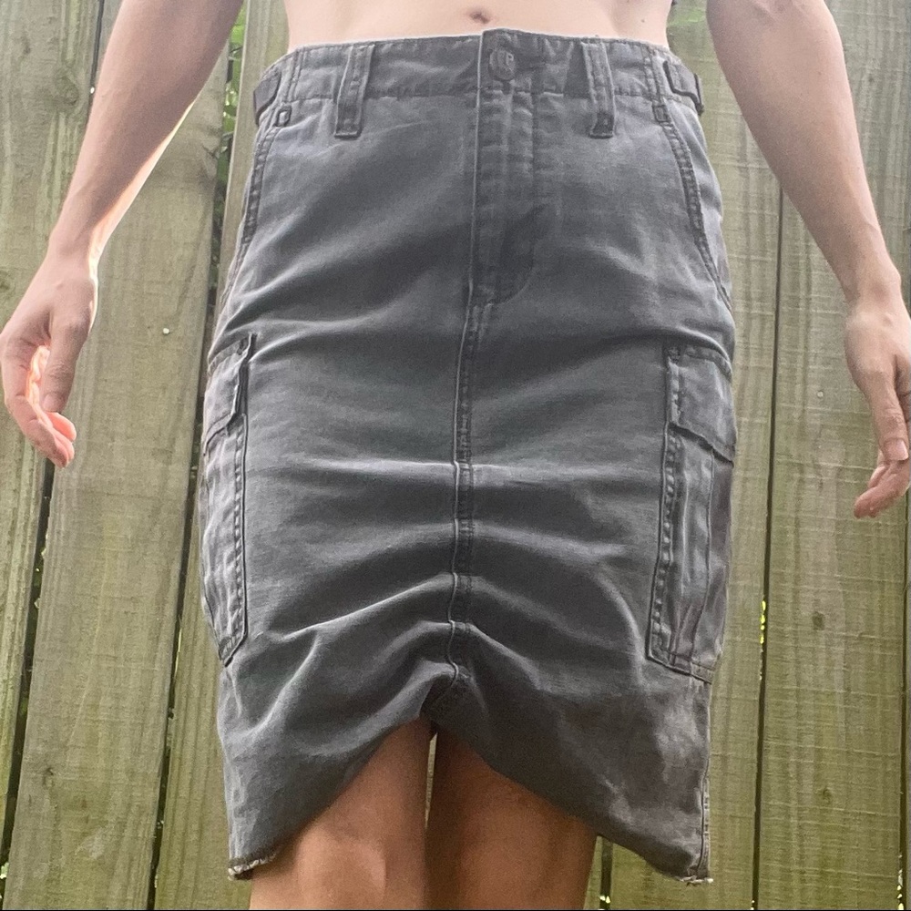 Free People Ruched Cargo Utility Skirt 25
